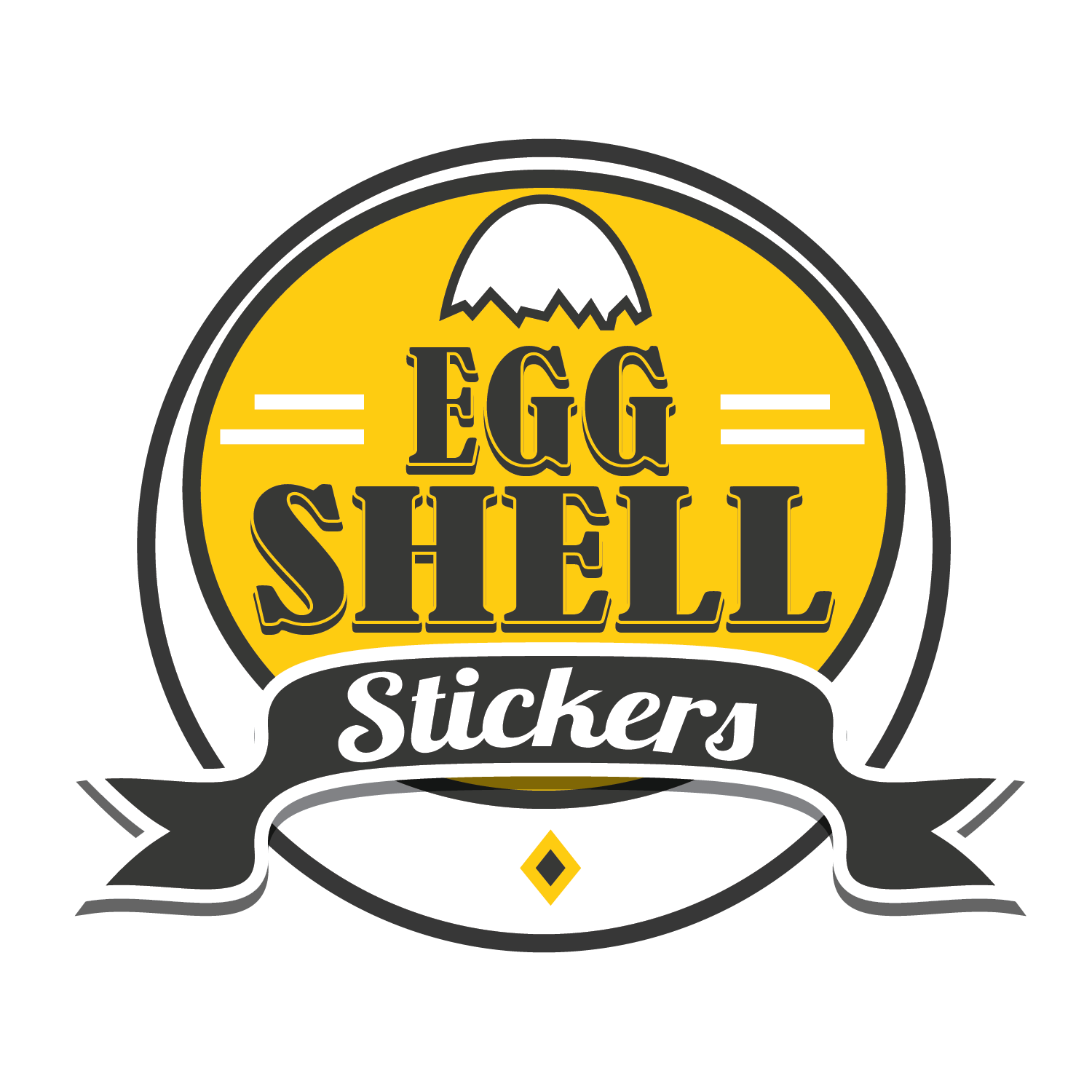 Egg Shell Stickers