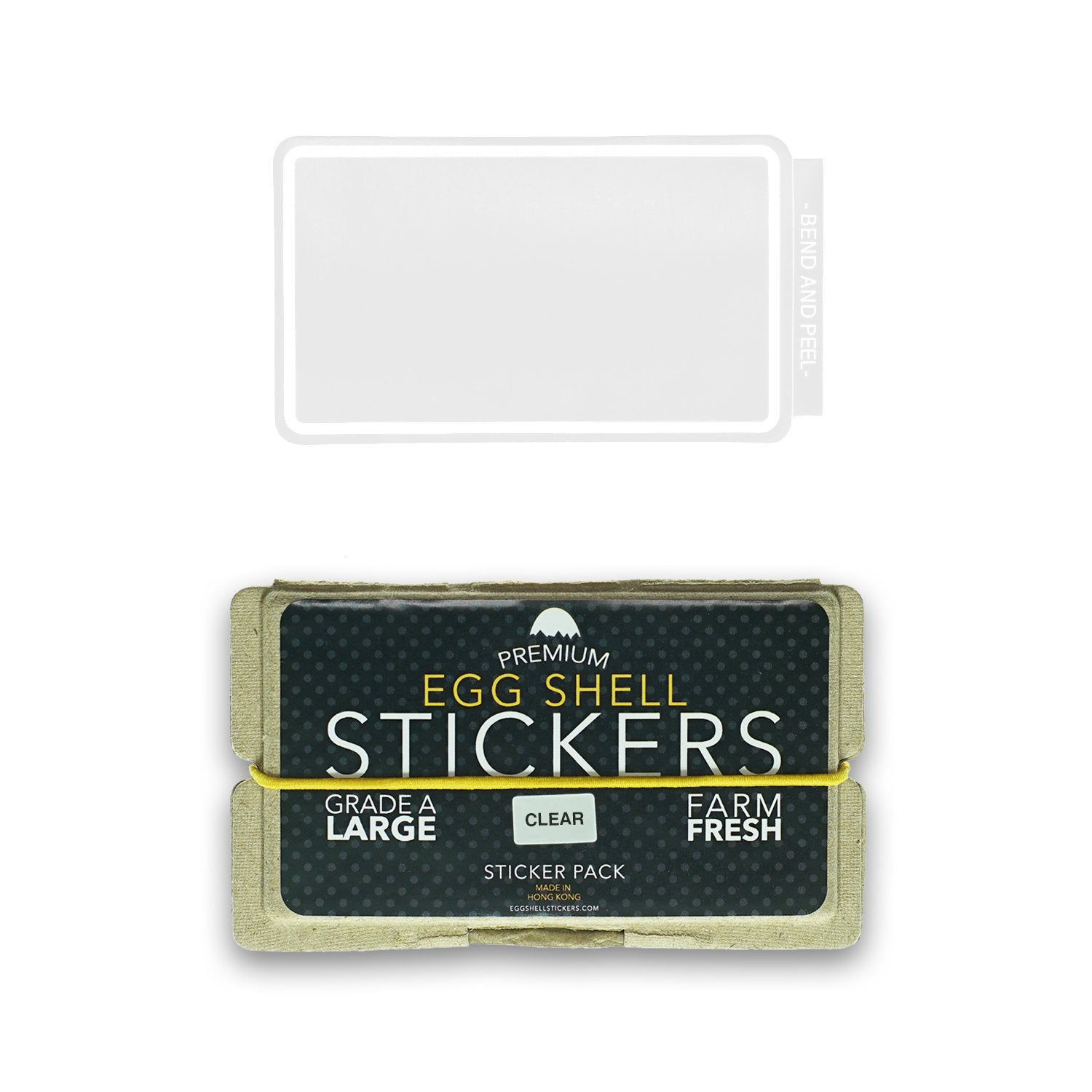 Egg Shell Sticker "Transparent Blanks" Pack