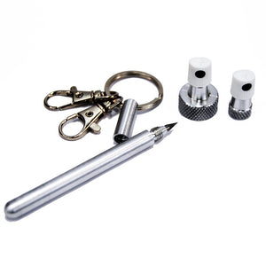 Classic Metal Scriber and Rusto Adapter Keychain Set