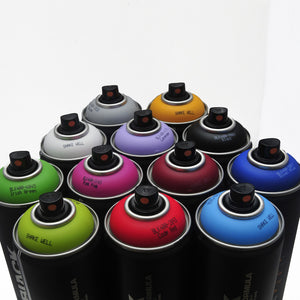 Montana BLACK 400ml Spray Paint 12 Pack - Popular Colors - InfamyArt - 3