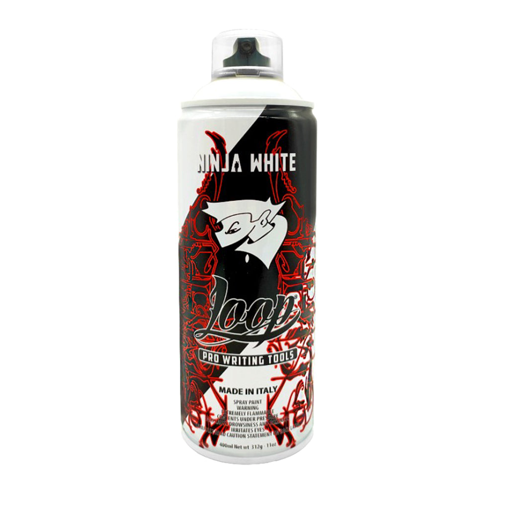 Loop x Jaber x Infamy Art Limited Edition Spray Can "Ninja White"