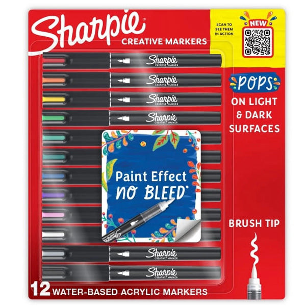 Sharpie Creative Marker Acrylic Paint Pens 12 count