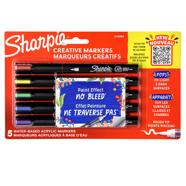 Sharpie Creative Marker Acrylic Paint Pens 6 count