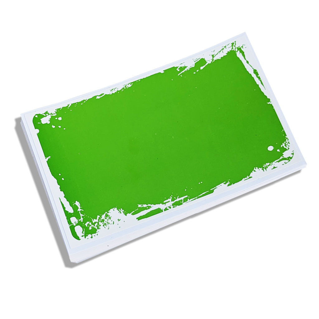 Infamy Eggshells Blank Sticker Pack - Lime Grunge