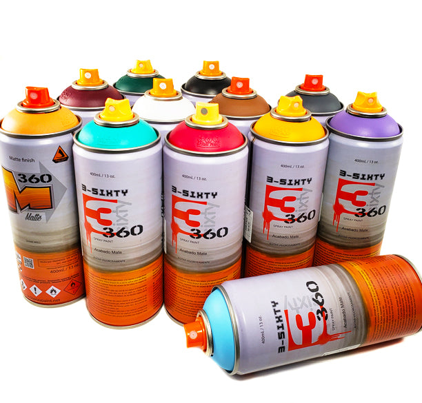 Loop Spray Paint Set of 12 400ml Cans - Complementary Colors - InfamyArt