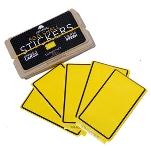 Egg Shell Sticker "Yellow Line Border" Pack - 80pcs - InfamyArt - 2