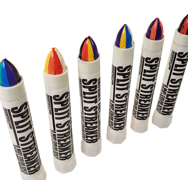 SPLIT SOLID Paint Marker - Multicolored, Permanent &  Waterproof. Writes Vibrant Blended Colors on Rock, Glass, Metal, Fabric,  Concrete, Stone, and More. Graffiti Art on All Surfaces (All 8 Colors) :  Arts, Crafts & Sewing