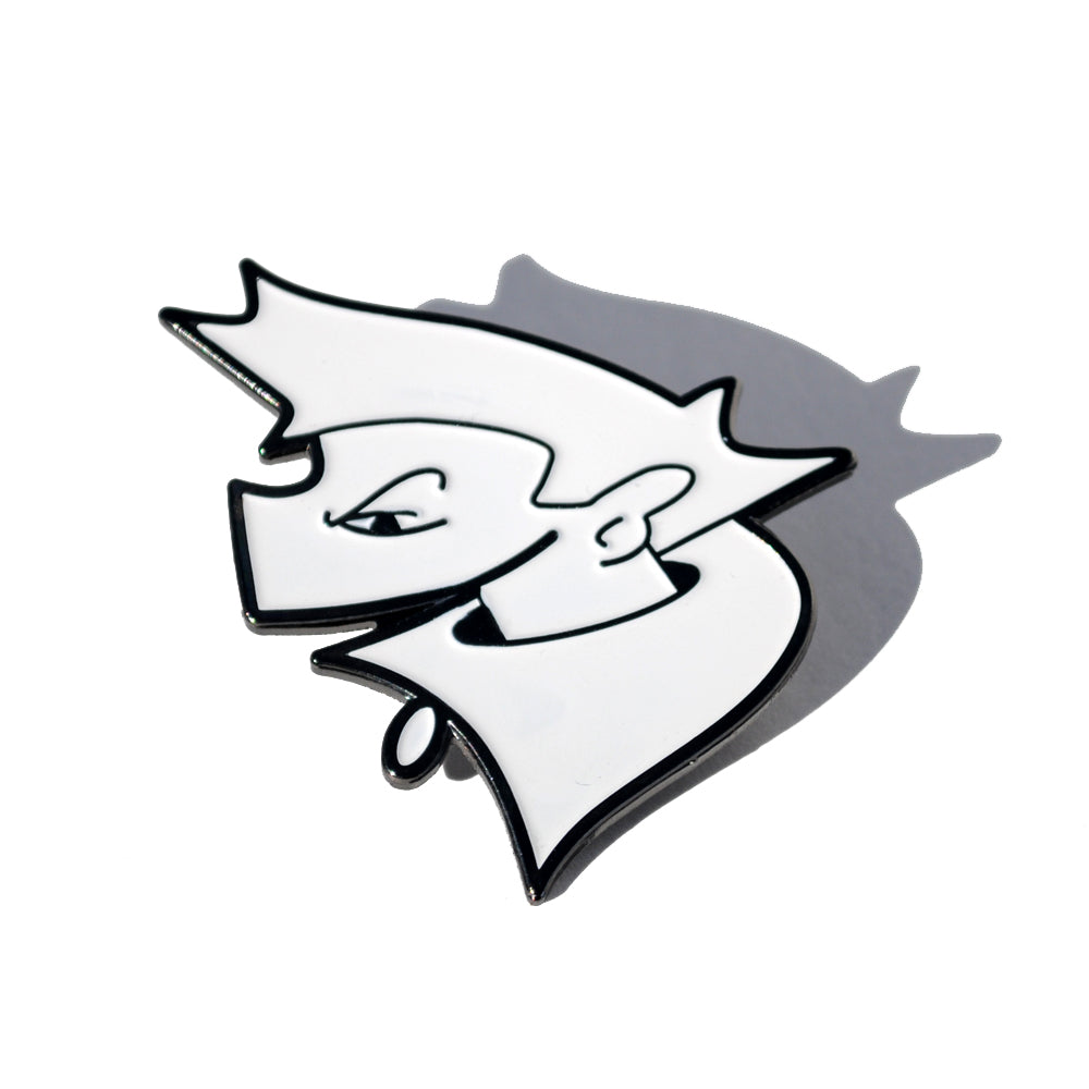 Jaber the White Ninja Enamel Hat Pin