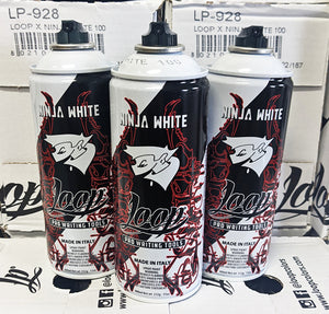 Loop x Jaber x Infamy Art Limited Edition Spray Can "Ninja White"