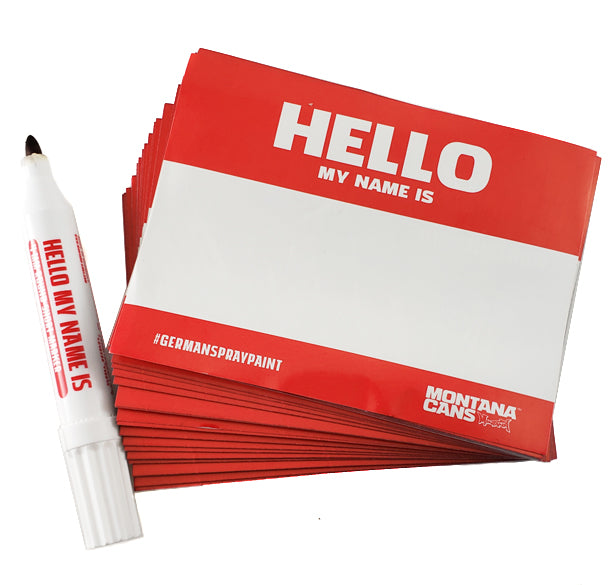 Hello My Name Is  - Montana Brand Stickers