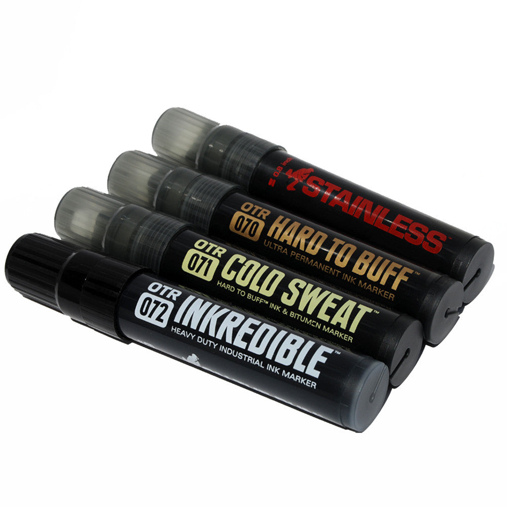 OTR Hard to Buff Graffiti Marker Set of 4 Jumbo Street Art Markers