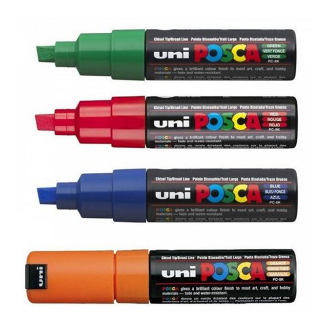 Replacement Tips for Posca PC-8K Chisel, 2 pack (PCXR-8)