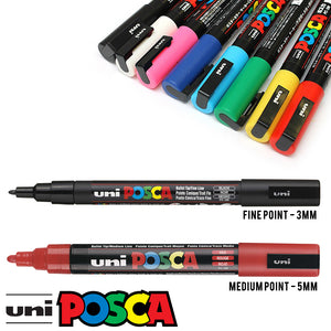 Uni Posca Paint Markers Set of 8 Colors