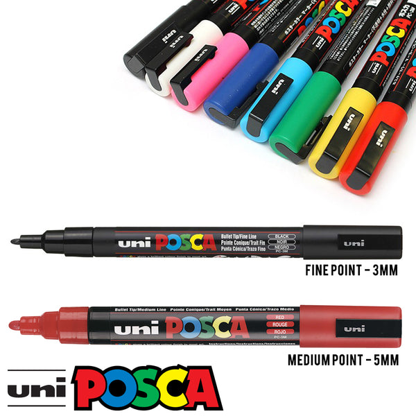 UNI POSCA Ultimate Water-based Paint Marker Set with Case (65pc) Graffiti  Art