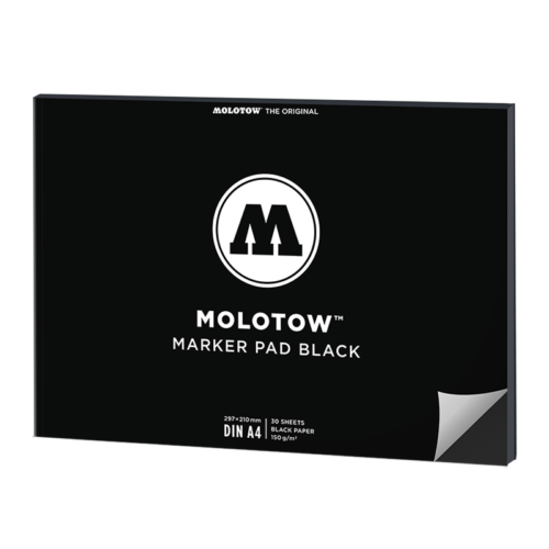 Molotow A4 Landscape Black Marker Pad