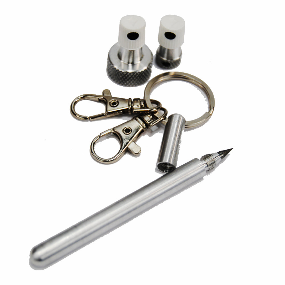 Classic Metal Scriber and Rusto Adapter Keychain Set