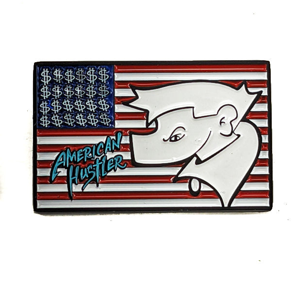 Jaber American Hustler  Enamel Hat Pin