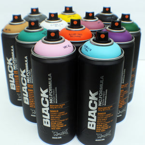 Montana BLACK 400ml Spray Paint 12 Pack - Alternative Colors - InfamyArt - 2