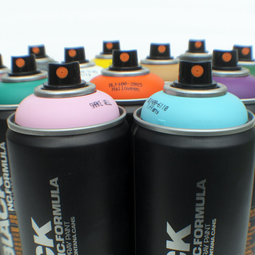 Montana BLACK 400ml Spray Paint 12 Pack - Alternative Colors - InfamyArt - 4