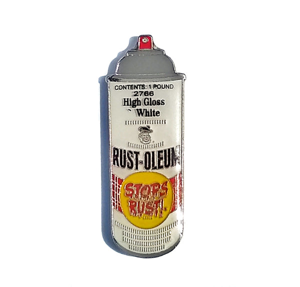 Rusto Traditional Spray Can Enamel Hat Pin InfamyArt