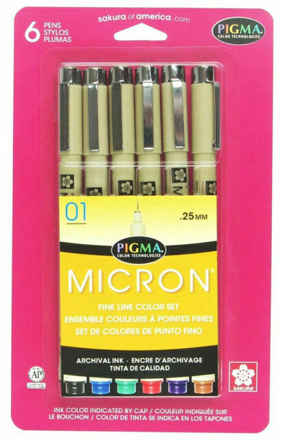 Sakura Pigma Micron Fine Line Color Set .25mm